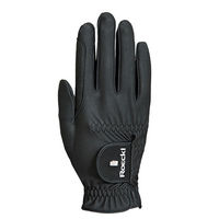 Produktbild von Roeckl Reithandschuh ROECK-Grip PRO Unisex Sommer Handschuh aus Kunstleder Schwarz Größe S
