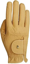 Roeckl Reithandschuhe für Kinder aus Leder in Gelb oder Beige Taille 4 – Bild 1 von 1