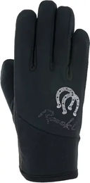 Produktbild von Roeckl Reithandschuhe für Kinder in Schwarz und Silber aus Polyester Größe 7