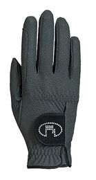 Roeckl Reithandschuhe Lisboa Damen Sommer Handschuhe Grau Größe 6.5 aus Kunstleder – Bild 1 von 12