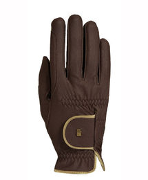 Roeckl Reithandschuhe Lona Sommer Handschuhe für Damen Mokka Gold Größe 7 – Bild 1 von 13