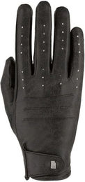 Roeckl Reithandschuhe Malaga Schwarz Kunstleder Unisex Größe 7.5 – Bild 1 von 2