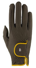 Roeckl Reithandschuhe Malta Sommer Handschuhe aus Kunstleder Khaki Gelb Grösse 6.5 – Bild 1 von 9