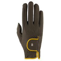 Produktbild von Roeckl Reithandschuhe Malta Sommer Handschuhe aus Kunstleder Khaki Gelb Grösse 6.5