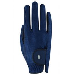 Roeckl Reithandschuhe Roeck-Grip Lite Sommer Kunstleder Blau Größe 8 – Bild 1 von 8