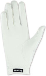 Roeckl Reithandschuhe Roeck-Grip Lite Sommer Kunstleder Blau Weiß Größe 7 Unisex – Bild 1 von 8