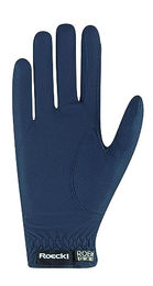 Roeckl Reithandschuhe ROECK-Grip PRO Unisex Sommer Handschuhe aus Kunstleder Blau Größe 9 – Bild 1 von 6