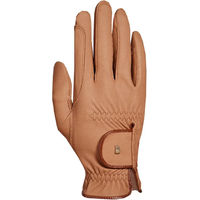Produktbild von Roeckl Reithandschuhe ROECK Grip Unisex aus Kunstleder in Braun/Beige Größe S/M