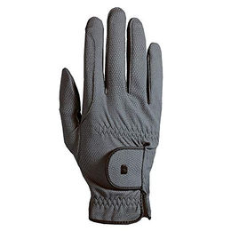 Roeckl Reithandschuhe Unisex aus Kunstleder Grau Größe 6,5 – Bild 1 von 2