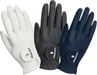Roeckl Roeck-Grip Pro Reithandschuhe aus Leder Schwarz Größe 7 – Bild 1 von 2