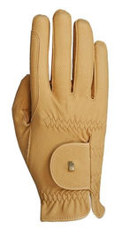 Roeckl Sports Reithandschuh ROECK-Grip Sommer Handschuh aus Leder Sämisch Beige Größe 6 – Bild 1 von 5