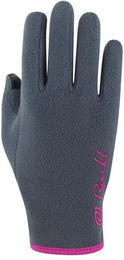 Roeckl Sports Reithandschuhe Noville Junior Winterhandschuhe für Kinder Grau/Rosa Größe 4 – Bild 1 von 6