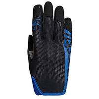 Produktbild von Roeckl Sports Teenies Schlupf Handschuh Torino Reithandschuh für Jugendliche Schwarz/Blau Größe 6 mit Silikon