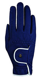 Produktbild von Roeckl Sports Winter Handschuh Malta Unisex Reithandschuh mit Fleece Blau Weiß Größe 10