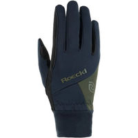 Produktbild von Roeckl Winterreithandschuhe Unisex Waterproof Schwarz Blau Größe 7,5