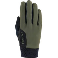 Produktbild von Roeckl Wolfach Winter Reithandschuhe Neopren Olive Reflect Größe 8