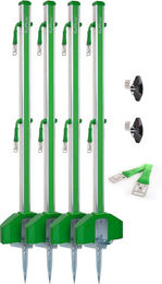 Produktbild von RoFlexs Basic 145 Trailer Zaun Set Weidezaun für Ponys in Grün