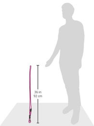 Produktbild von ROGZ Hundeleine aus Nylon reflektierend Rosa 1,8 m