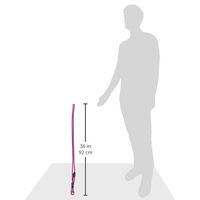Produktbild von ROGZ Hundeleine aus Nylon reflektierend Rosa 1,8 m