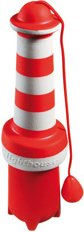 Rogz Lighthouse Wurfspielzeug für Hunde aus Gummi rot weiß – Bild 1 von 9