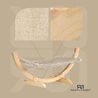 Produktbild von Rohrschneider Cat Relax Katzenhängematte aus Plüsch in Beige für Katzen Adult Mittel bis Groß
