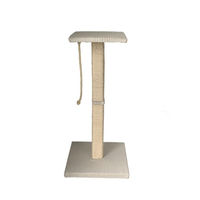 Produktbild von Rohrschneider Emmi Katzenbaum aus Vollholz mit Sisalseil und Liegeplatte in Beige 97 cm