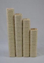 Produktbild von Rohrschneider Ersatz-Kratzbaumstamm aus Vollholz mit Sisal für Katzen 7x7x30cm