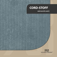 Produktbild von Rohrschneider Hundebett aus Cord mit Kissen und Gassibeutel waschbar für kleine Hunde
