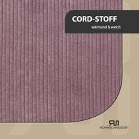 Produktbild von Rohrschneider Hundebett aus Cord mit Kissen und Gassibeutel waschbar für kleine Hunde
