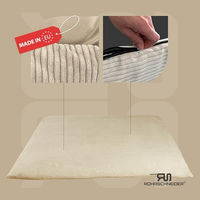 Produktbild von Rohrschneider Hundebett aus Cord mit waschbarem Bezug XXL Beige