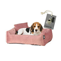 Produktbild von Rohrschneider Hundebett Kuschelsofa aus Polyester Rosa Größe M