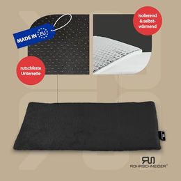 Rohrschneider Katzen Fensterliege selbstwärmendes Katzenkissen aus Plüsch in Grau Größe 1 – Bild 1 von 6