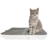 Produktbild von Rohrschneider Katzen Schmutzfangmatte Alladin Grau aus Kunststoff B21 x T41,5 cm - 1 Stk.