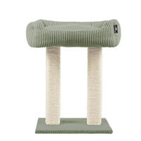 Produktbild von Rohrschneider Katzenbaum mit Kuschelsofa aus Vollholz und Cordstoff in Salbei 45x58x68 cm