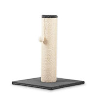 Produktbild von Rohrschneider Katzenbaum XL Dunkelgrau mit Sisalstamm und Spielkugel 40x40x54 cm