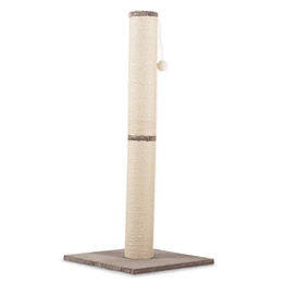 Rohrschneider Katzenbaum XL mit Sisalstämmen und Spielkugel in Taupe 45x45x107 cm – Bild 1 von 1