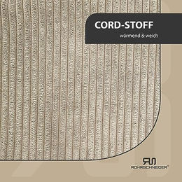 Rohrschneider Katzenbett aus Cordstoff mit Spielkugelset Beige – Bild 1 von 3