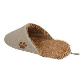 Produktbild von Rohrschneider Katzenhöhle Kuschelschuh beige aus Plüsch