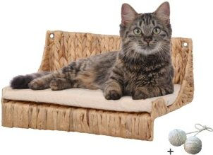 Rohrschneider Katzenkletterwand Fenja Bananenblatt Natur 40 cm x 25 cm x 20 cm – Bild 1 von 2