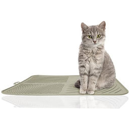 Rohrschneider Katzenklo Matte aus Kunststoff in Beige 32 x 41,5 cm - 1 Stk. – Bild 1 von 6