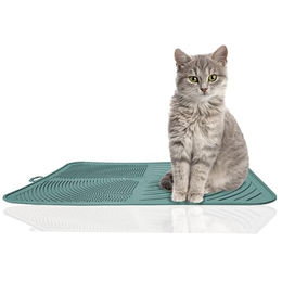 Rohrschneider Katzenklo Matte aus Kunststoff in Blau 32 x 41,5 cm - 1 Stk. – Bild 1 von 3