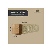 Produktbild von Rohrschneider Katzentreppe Wandelement Set mit Kratzsäule und Sisalseil in Beige Natur für Katzen aller Altersstufen