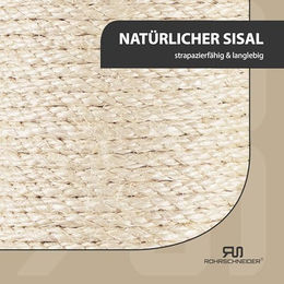 Rohrschneider Kratzbaum XL für Katzen mit Sisal-Kratzsäule und Spielball, dunkelgrau, 54 cm Höhe – Bild 1 von 6