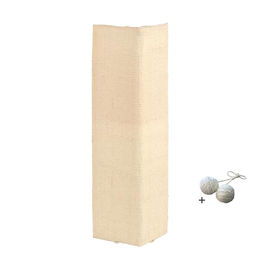 Rohrschneider Kratzmatte für Katzen aus Sisal mit Spielball in Beige – Bild 1 von 2