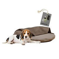 Produktbild von Rohrschneider Kuschelinsel Samt Valley Hundekissen aus Polyester Taupe Größe M