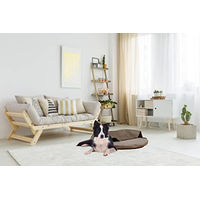 Produktbild von Rohrschneider Kuschelinsel Samt Valley Hundekissen Taupe Größe L