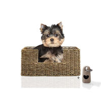 Produktbild von Rohrschneider Micado Tierbett aus Naturmaterial Seegras für kleine Hunde und Katzen Gr. 1 (44 x 30 x 20 cm)