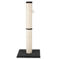 Produktbild von Rohrschneider RS 22375 Kratzbaum XL für Katzen mit Sisalstämmen und Spielkugel, 45x45x107 cm, Beige Schwarz Grau