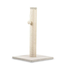 Rohrschneider RS 22384 Kratzbaum für Katzen mit Sisalstamm, Spielkugel und Cordbezug in Beige, 36x36x64 cm – Bild 1 von 1