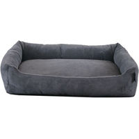 Produktbild von Rohrschneider Tierbett Corvin Hundebett und Katzenbett aus Cordstoff in Anthrazit 15 x 49 x 70 cm